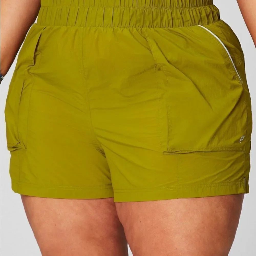 Fabletics Ultra High-Waisted Piped Nylon Short